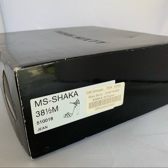 Miss Sixty Retro Shaka Heels Blue CA - Picture 7 of 8